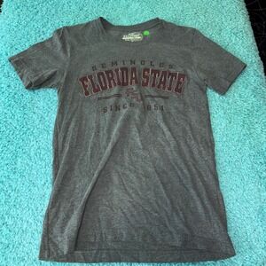Florida State Seminoles T Shirt Womens Small Gray Short Sleeve Top